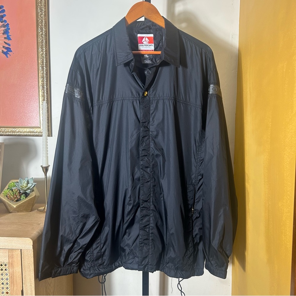 Burton Snowboards Men’s Bio-Lite Windbreaker Light Jacket Vintage Black Size XL